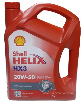  20W-50 Benzinli Yalar shell