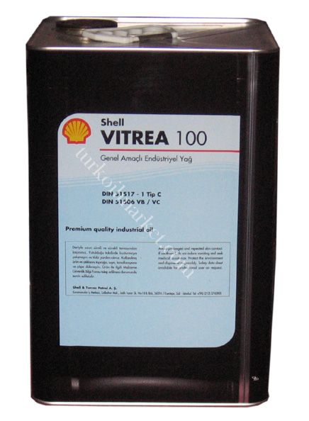 Shell Vitrea 100 - 16 Kg Shell Sirklasyon ve Rulman shell